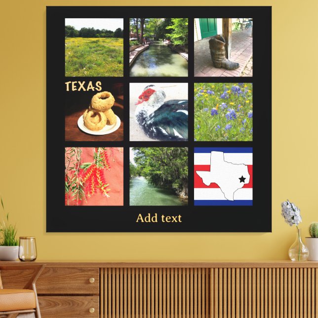 Landschaftliche Fotos von Texas Leinwanddruck (Insitu (Wohnzimmer))