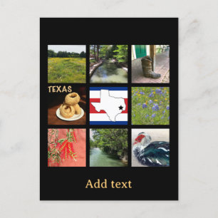 Landschaftliche Fotos von Texas Postkarte
