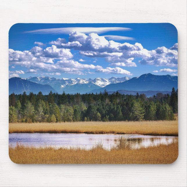 Landschaftliche Gebirgsalpine Landschaft Mousepad (Vorne)