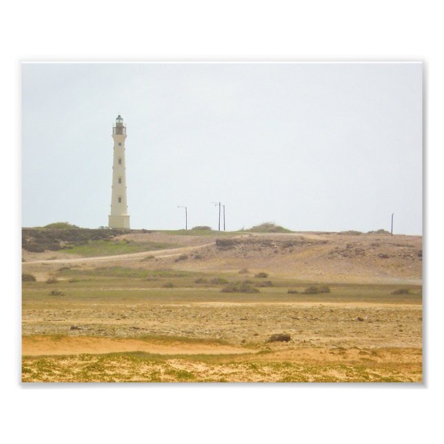 Landschaftliche Gestaltung des Leuchtturms, Leucht Fotodruck (Vorne)