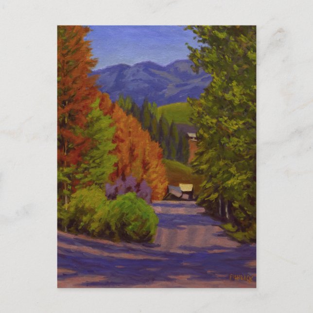 Landschaftliche Herbstkreatur Butte Colorado Postk Postkarte (Vorderseite)