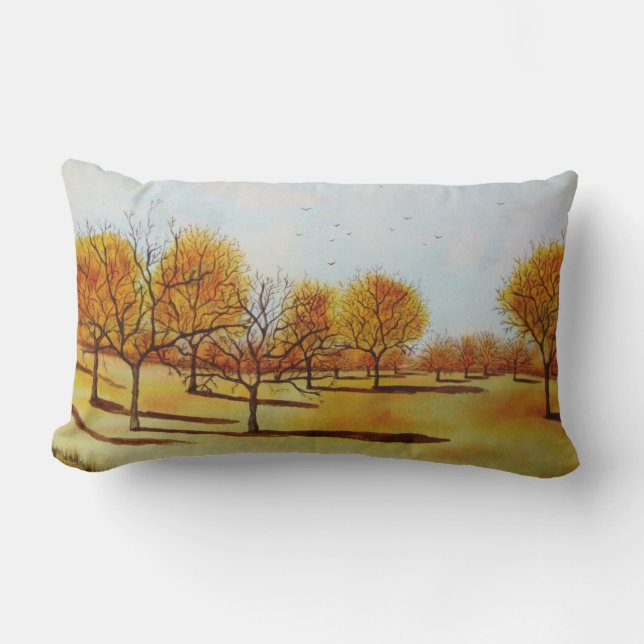 landschaftliche Herbstlandschaft Lendenkissen (Vorderseite)