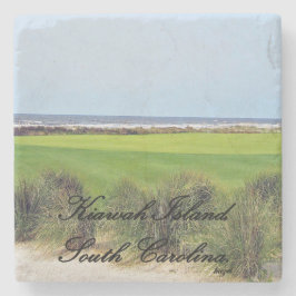 Landschaftliche Insel Kiawah, South Carolina Marmo Steinuntersetzer