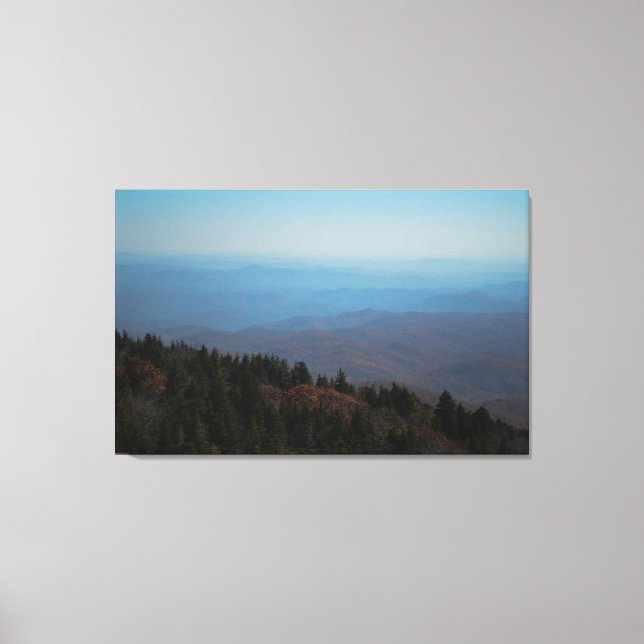 Landschaftliche Inspirationsberge Fotografie Leinwanddruck (Vorderseite)