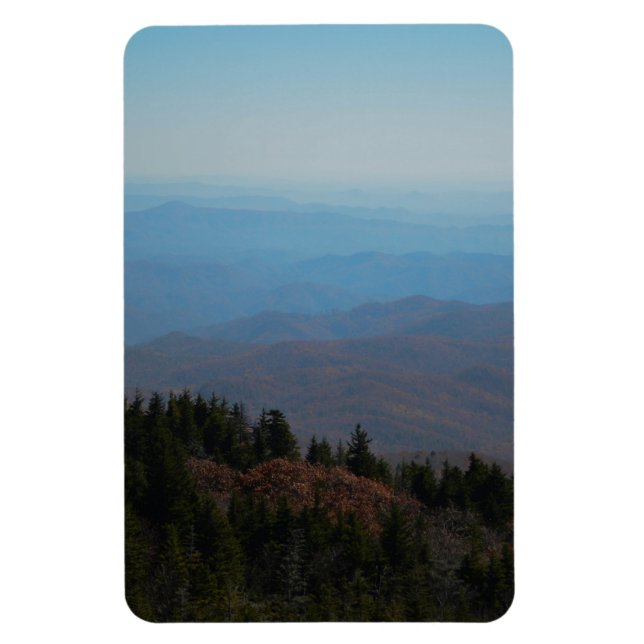 Landschaftliche Inspirationsberge Fotografie Magnet (Vertikal)