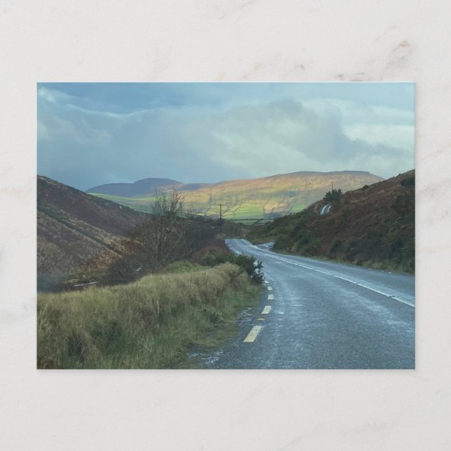 Landschaftliche irische Landschaft Feiertagspostkarte (Vorderseite)
