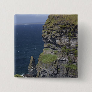 Landschaftliche Klippen von Moher und O'Brien Towe Button