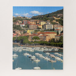 Landschaftliche Küstenstadt, Lerici, Ligurien, Ita