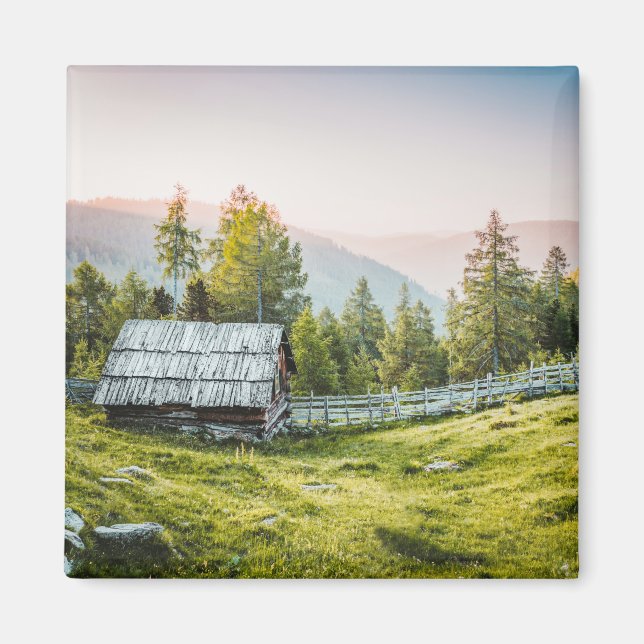Landschaftliche Landfotografie Bauernhof USA Lands Magnet (Vorne)