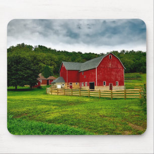 Landschaftliche Landfotografie Bauernhof USA Lands Mousepad