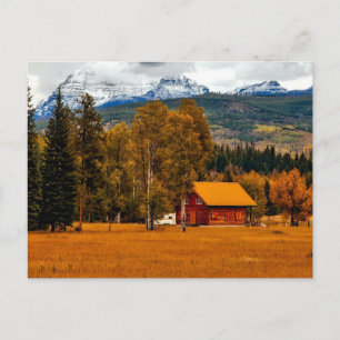 Landschaftliche Landfotografie Bauernhof USA Lands Postkarte