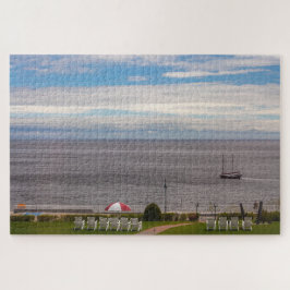 Landschaftliche Landschaft der Bucht von Tadoussac