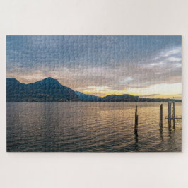 Landschaftliche Landschaft des Lago Maggiore bei S