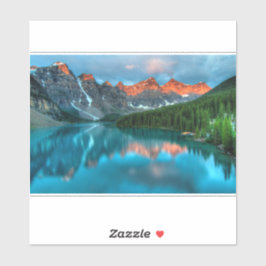 Landschaftliche Landschaftsfotografie über Berg un Aufkleber