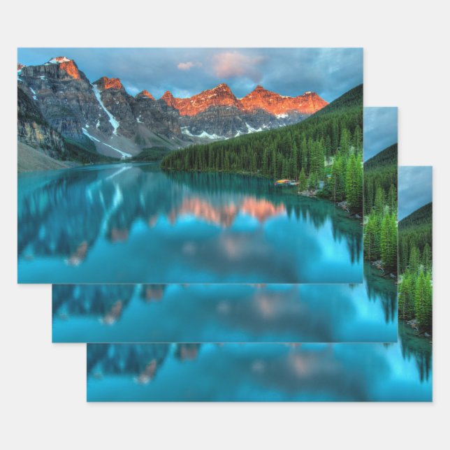 Landschaftliche Landschaftsfotografie über Berg un Geschenkpapier Set (Set)