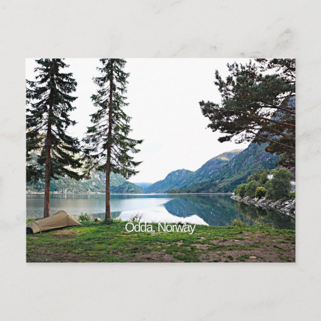 Landschaftliche Landschaftsfotografie von Odda, No Postkarte (Vorderseite)