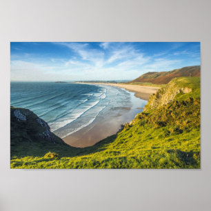 Landschaftliche Landschaftssicht gegen Himmel Poster