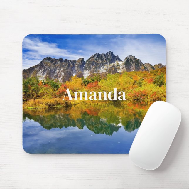 Landschaftliche Landschaftswälder und Berge Mousepad (Mit Mouse)
