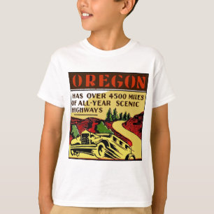 Landschaftliche Landstraßen Reise-Oregons T-Shirt