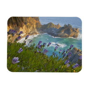 Landschaftliche McWay Falls stürzt in den Strand u Magnet