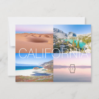 Landschaftliche Naturlandschaft Kalifornien Postkarte
