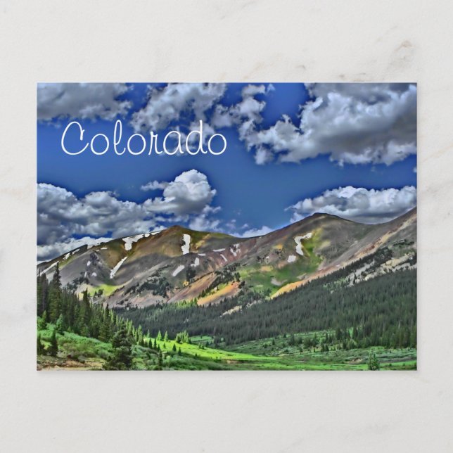 Landschaftliche Postkarte Colorado (Vorderseite)