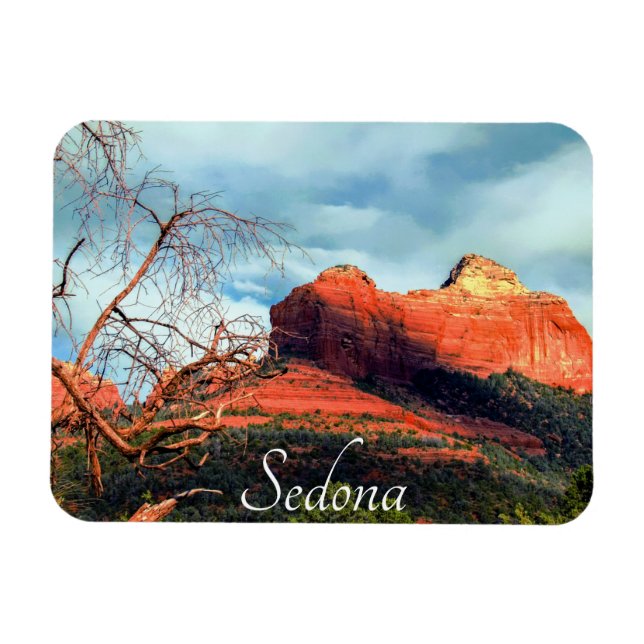 Landschaftliche Rote Felsen von Sedona Magnet (Horizontal)