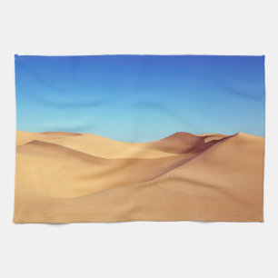 Landschaftliche Sahara-Sandwüsten-Naturlandschaft Geschirrtuch
