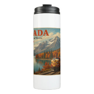 Landschaftliche Schönheit Kanadas Thermosbecher