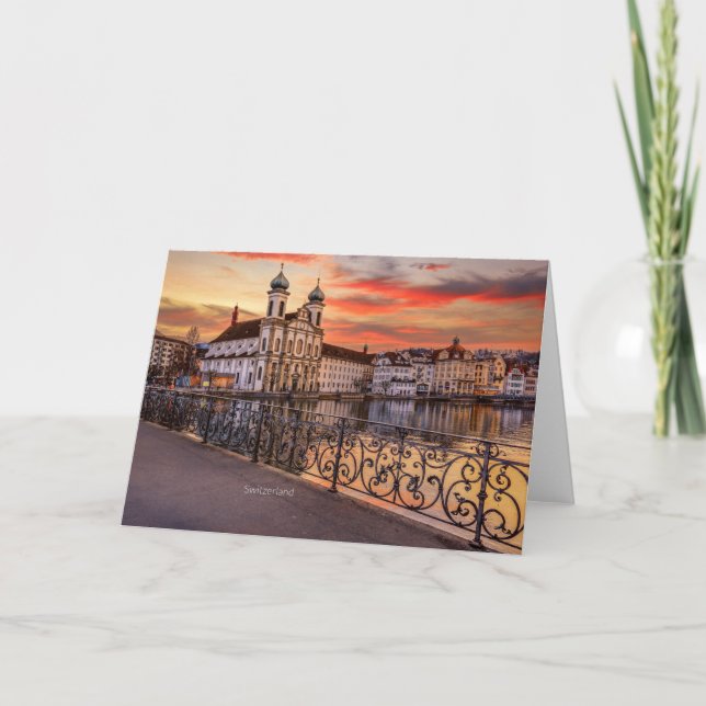 Landschaftliche Schweiz Karte (Vorderseite)