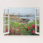 LANDSCHAFTLICHE SICHT AUF DEN GARTEN UND DIE SEE<br><div class="desc">Vom Kunstmuseum Ogunquit aus hat man einen schönen Blick auf den Atlantischen Ozean. Von der Perkins-Bucht, dem Museum und den drei Hektar großen Skulpturengärten aus gelangen Sie zu einem kurzen Spaziergang über der kleinen Bucht und dem Atlantischen Ozean. Dieses Puzzle bietet nicht nur Unterhaltung, sondern ist auch ein schöner Sake,...</div>