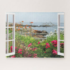 LANDSCHAFTLICHE SICHT AUF DEN GARTEN UND DIE SEE