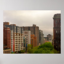Landschaftliche Sicht auf die Gebäude in Montreal,