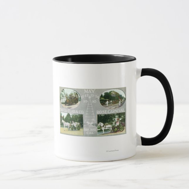 Landschaftliche Sicht auf die Rose Santa Clara Co Tasse (Rechts)
