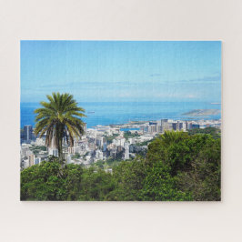 Landschaftliche Sicht auf Honolulu Hawaii Jigsaw P
