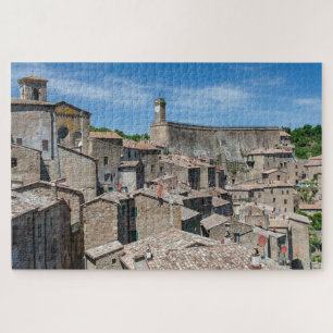 Landschaftliche Sicht auf Sorano, Toskana Jigsaw P