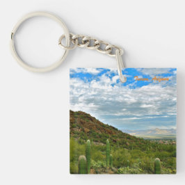 Landschaftliche Sicht auf Tucson Arizona Schlüsselanhänger