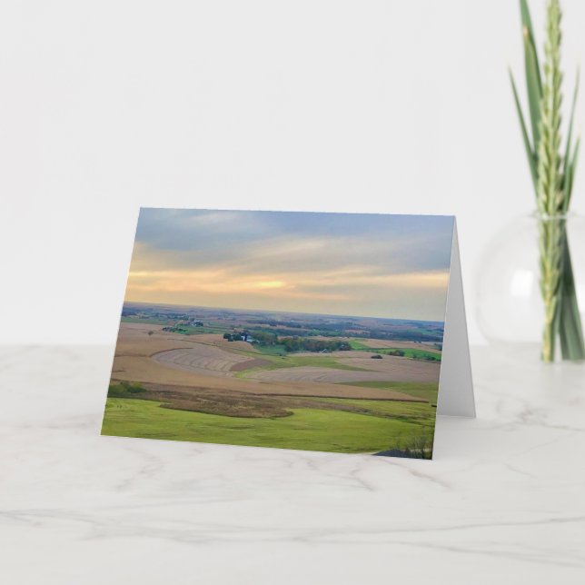Landschaftliche Sicht dramatische Landschaft Leere Karte (Vorderseite)