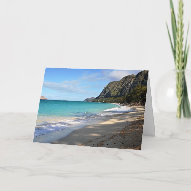 Landschaftliche Strand-Karte Hawaiis Karte (Vorderseite)