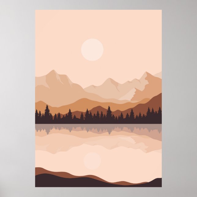Landschaftliche Wandkunst Poster (Vorne)