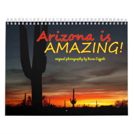 Landschaftliche Wüsten-Fotografie/Arizona ist Kalender