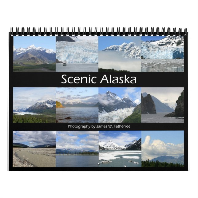 Landschaftlicher Alaska Wall Kalender von J.W. Vat (Titelbild)