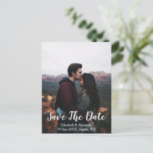 Landschaftlicher Berg Save the Date Postkarte