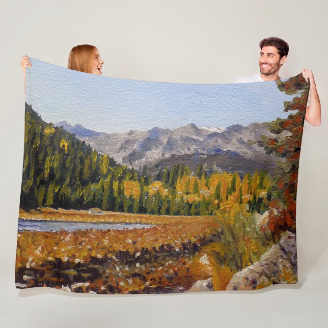 Landschaftlicher Bergsee in Estes Park Fleece Blan (Beispiel)