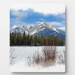 Landschaftlicher Cascade Mountain - Banff Alberta Fotoplatte