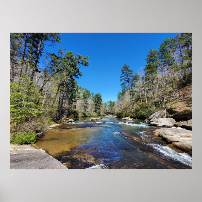 Landschaftlicher Fluss Poster (Vorne)