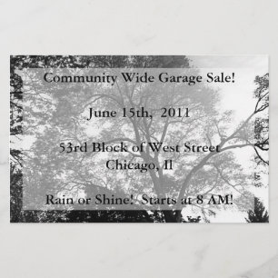 Landschaftlicher Flyer eines Ereignisses