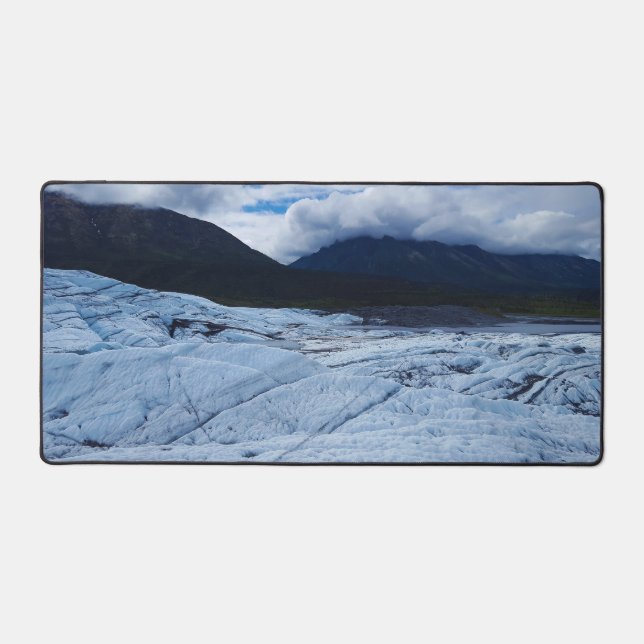 Landschaftlicher Glacier Blue Desk Mat Schreibtischunterlage (Vorderseite)