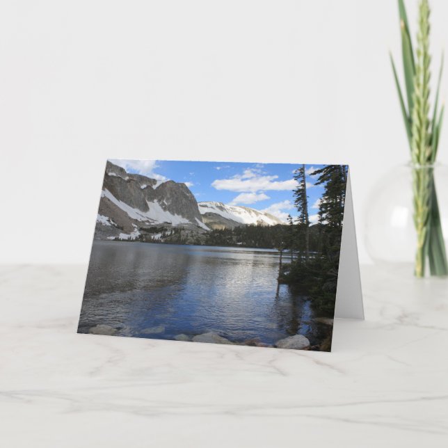 Landschaftlicher Hochgebirgssee Jeder Anlass Karte (Vorderseite)
