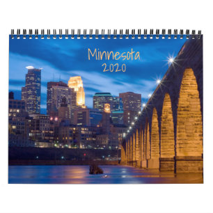 Landschaftlicher Kalender von Minnesota